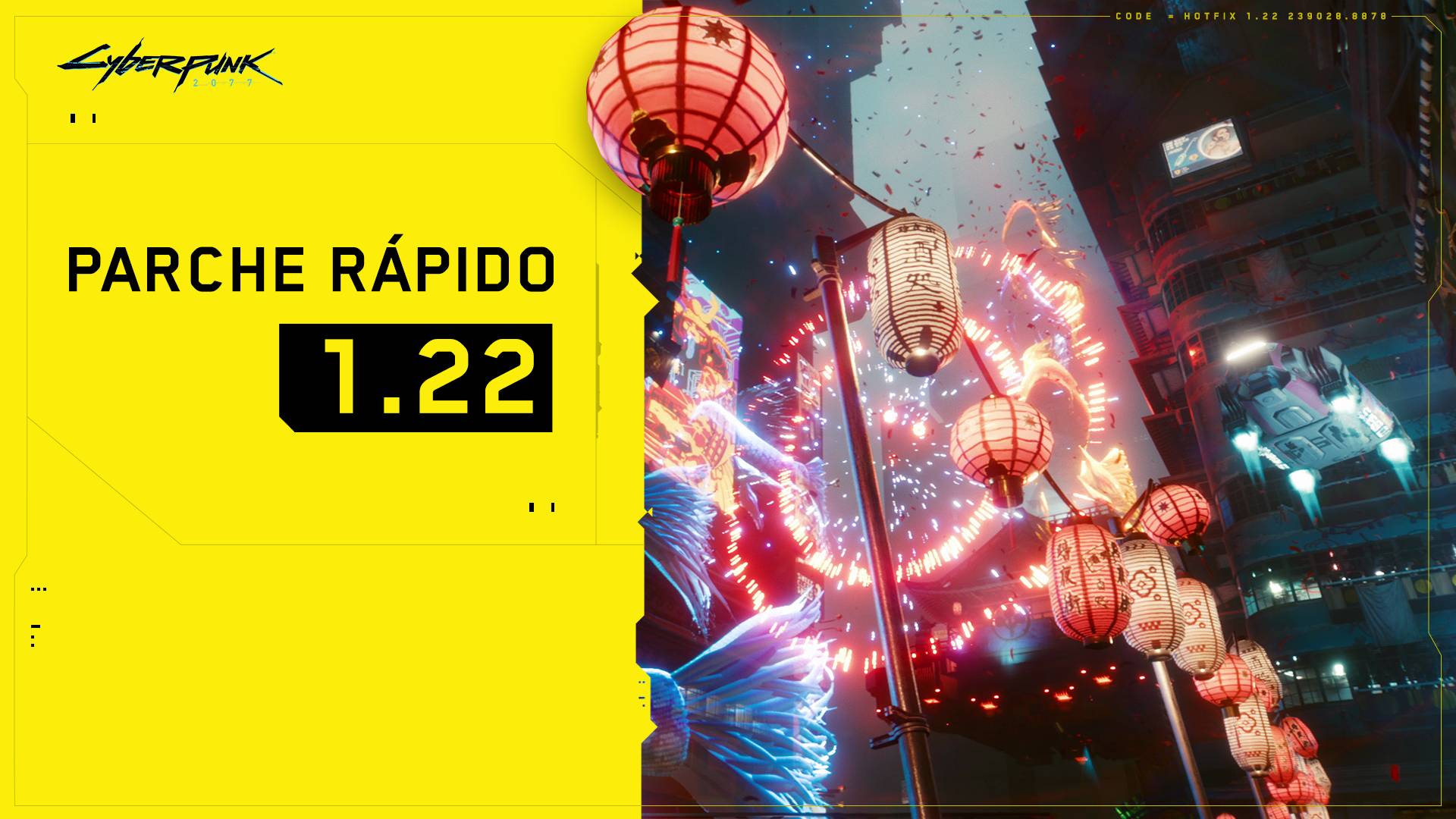 Parche rápido 1.22 - Sede del universo Cyberpunk 2077 (juegos, anime y más)