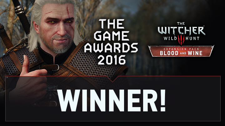 The Witcher 3: Wild Hunt -- Blood and Wine named Best RPG  during The Game Awards 2016